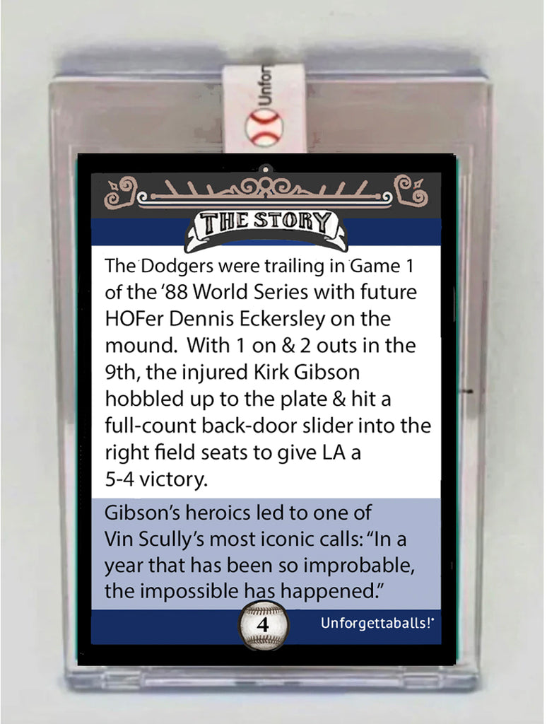 Greatest Moments in Baseball Card: #4