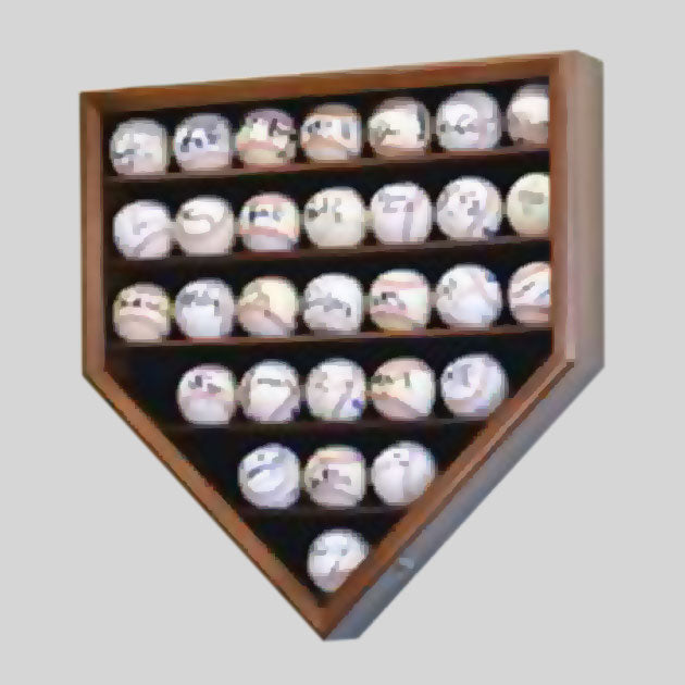 Buy 30-Baseball Display Case, UV Protection, Lockable Collectible • Hand-Painted, Unique Baseball Gifts by Unforgettaballs®