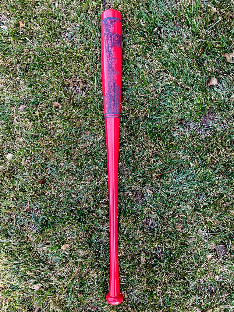 Citizens Bank Park Engraved Bat- RED