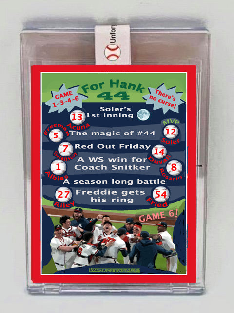 Braves 2021 WS Card