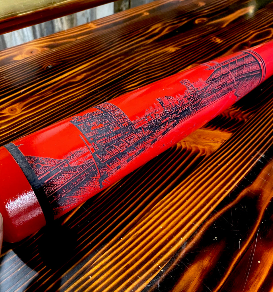 Citizens Bank Park Engraved Bat- RED