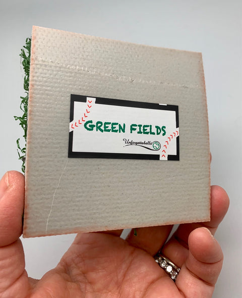 Green Fields- turf display for one baseball