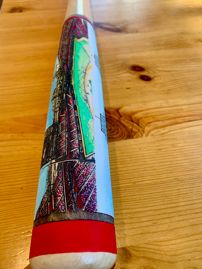 Citizens Bank Park Engraved Bat- hand painted!!