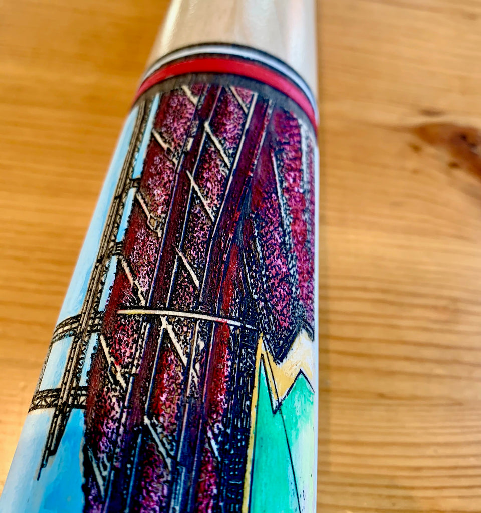 Citizens Bank Park Engraved Bat- hand painted!!