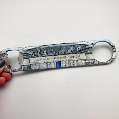 Buy Kauffman Stadium Bottle Opener Collectible • Hand-Painted, Unique Baseball Gifts by Unforgettaballs®