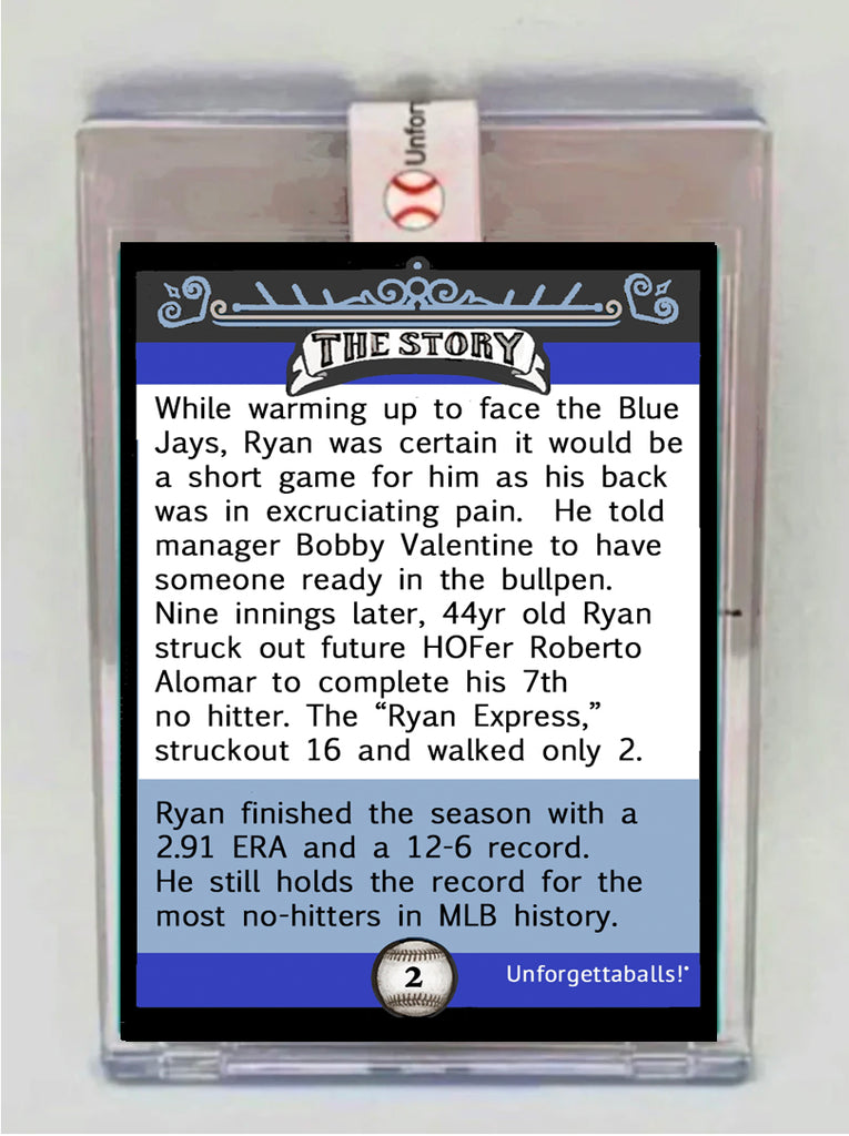 Greatest Moments in Baseball Card: #2