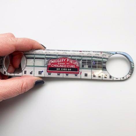 Buy Wrigley Field Bottle Opener Collectible • Hand-Painted, Unique Baseball Gifts by Unforgettaballs®