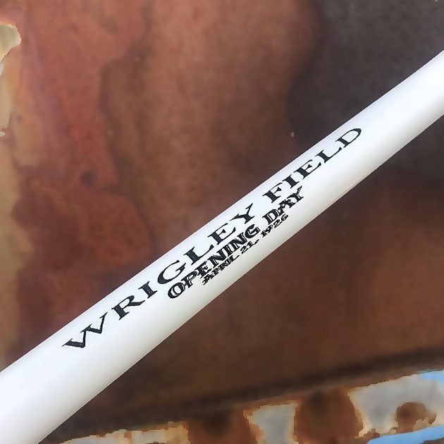 Buy Opening Day Wrigley Field Engraved Bat Collectible • Hand-Painted, Unique Baseball Gifts by Unforgettaballs®