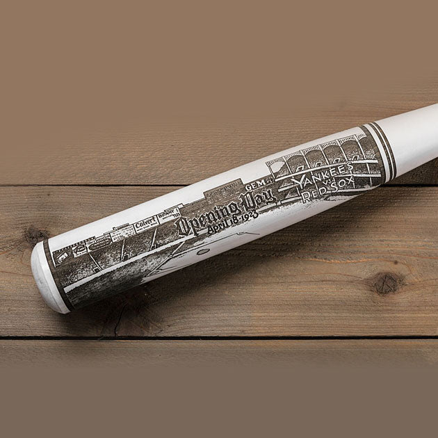 Buy Opening Day Yankee Stadium Engraved Bat Collectible • Hand-Painted, Unique Baseball Gifts by Unforgettaballs®