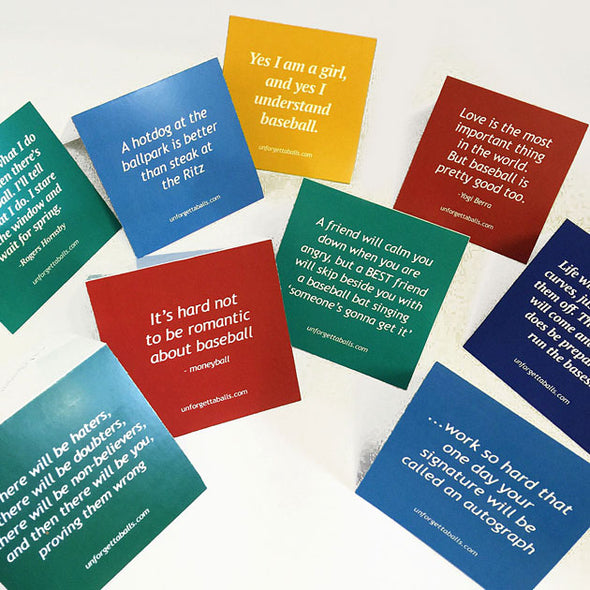 Buy Mini Quote Card Collectible • Hand-Painted, Unique Baseball Gifts by Unforgettaballs®