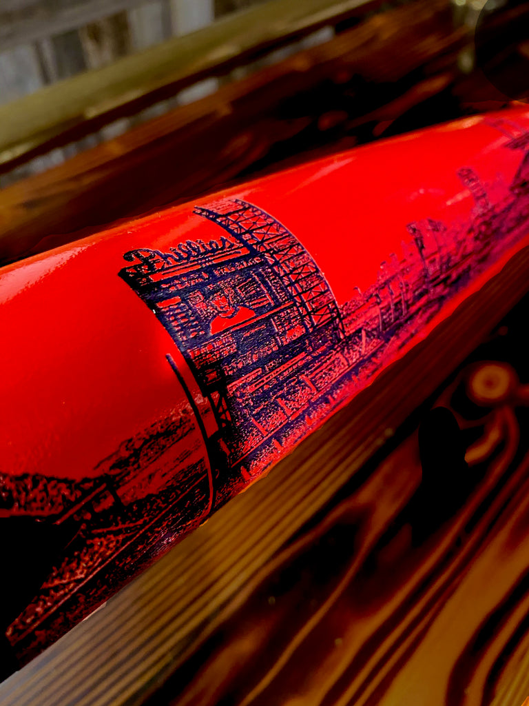 Citizens Bank Park Engraved Bat- RED