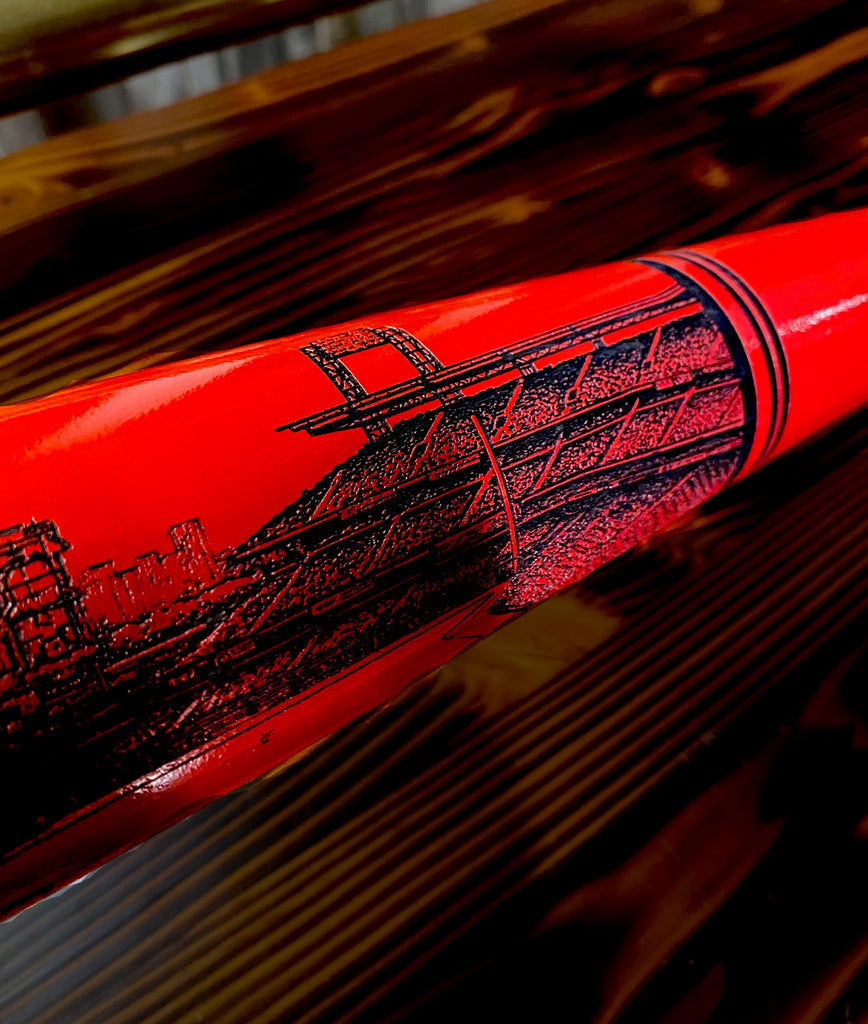 Citizens Bank Park Engraved Bat- RED