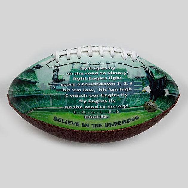 Buy Philadelphia Eagles Super Bowl Champions 2018 Commemorative Football Collectible • Hand-Painted, Unique Baseball Gifts by Unforgettaballs®