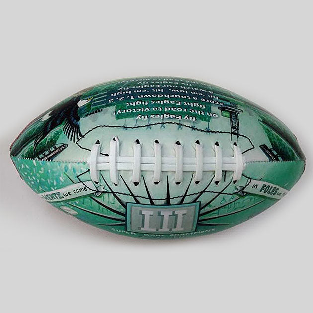 Buy Philadelphia Eagles Super Bowl Champions 2018 Commemorative Football Collectible • Hand-Painted, Unique Baseball Gifts by Unforgettaballs®