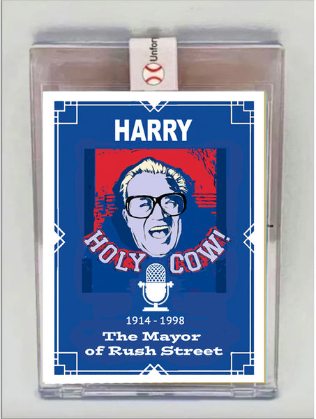 Harry Caray holy Cow Print 