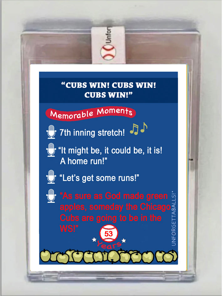 Announcer Card: Harry Caray