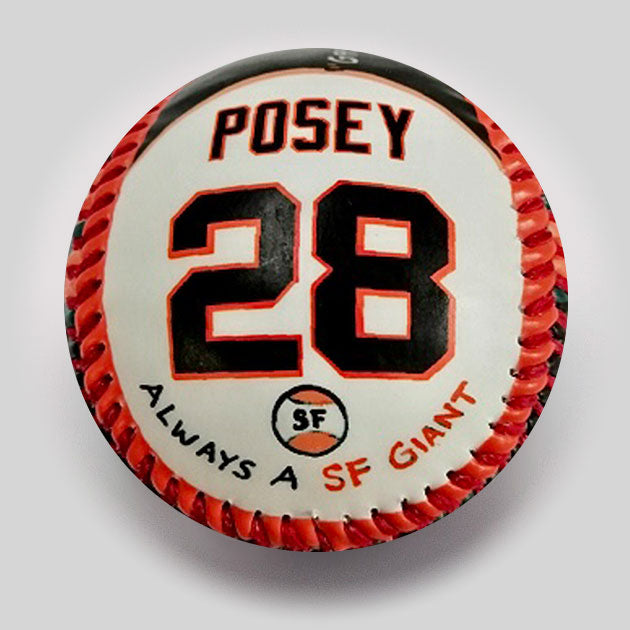 Commemorative baseball: Posey's Retirement
