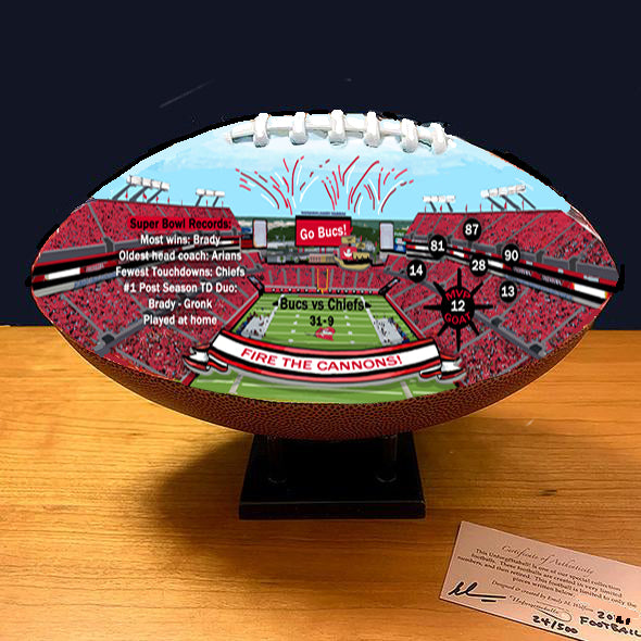 TB Buccaneers 2021 Championship Commemorative Football – Unforgettaballs®