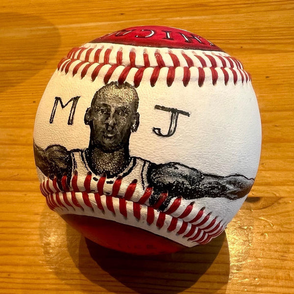 MJ GOAT Baseball- hand painted – Unforgettaballs®