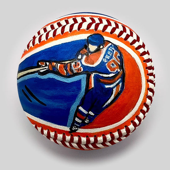 GRETZKY Baseball- hand painted