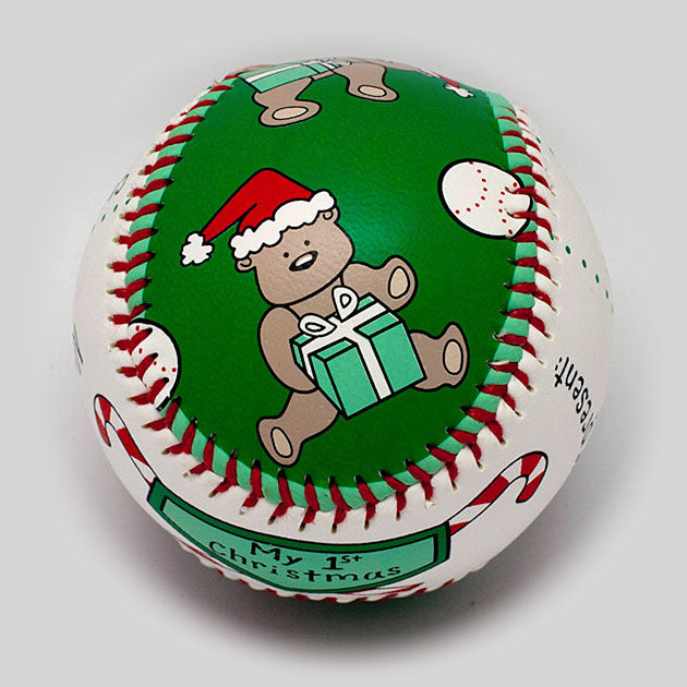 Baby's First Christmas Baseball