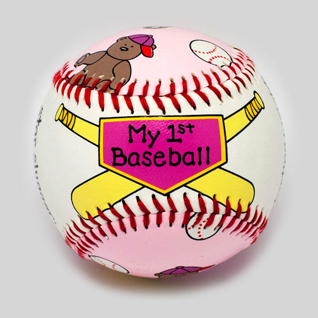 Buy Baby's First Year Baseball Set (Girl) Collectible • Hand-Painted, Unique Baseball Gifts by Unforgettaballs®