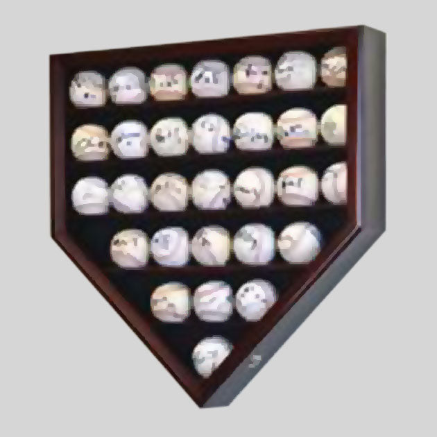Buy 30-Baseball Display Case, UV Protection, Lockable Collectible • Hand-Painted, Unique Baseball Gifts by Unforgettaballs®