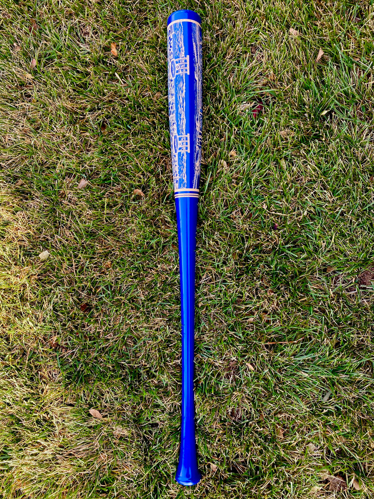 Dodger Stadium Engraved Bat- BLUE