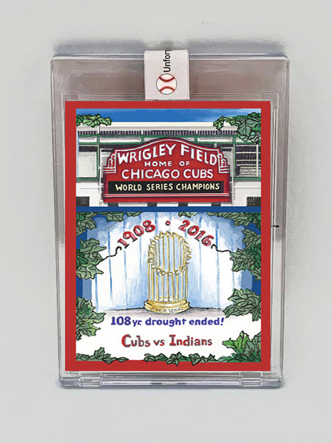 Chicago Cubs 2016 WS Card