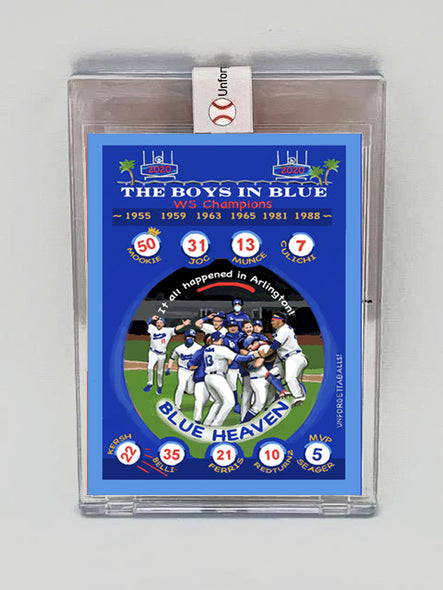 Dodgers 2020 WS Card