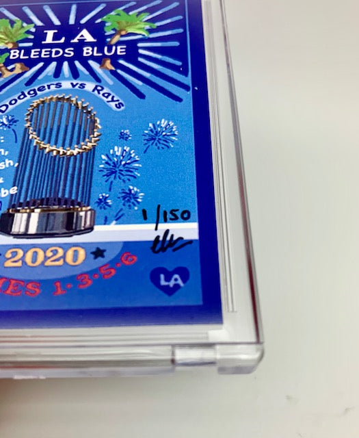 Dodgers 2020 WS Card