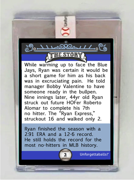 Greatest Moments in Baseball Card: #2