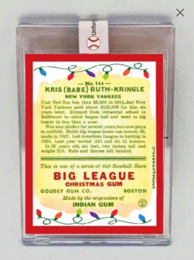 Santa Ruth Card – Unforgettaballs®