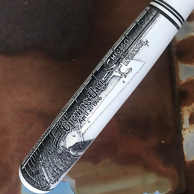 Buy Opening Day Wrigley Field Engraved Bat Collectible • Hand-Painted, Unique Baseball Gifts by Unforgettaballs®