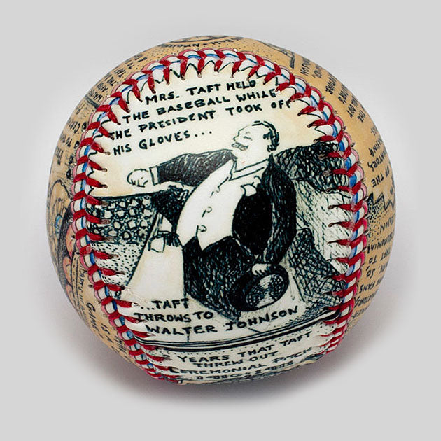 The First Presidential Pitch Baseball