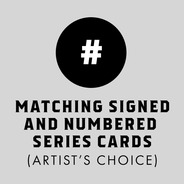 Matching Signed & Numbered Cards for All Items in Collector's Series