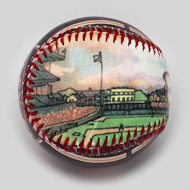 Old Wrigley Field Baseball